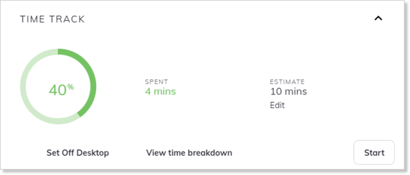 Time Tracking functionality